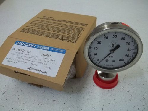 Ashcroft 351032sl15l 100psi gauge *new in a box* for sale