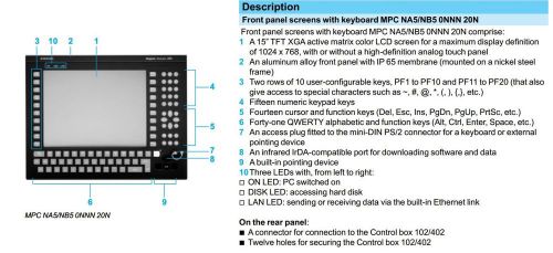 Schneider Magelis IPC Industrial Automation Control PC has 15&#034; Touch LCD Screen