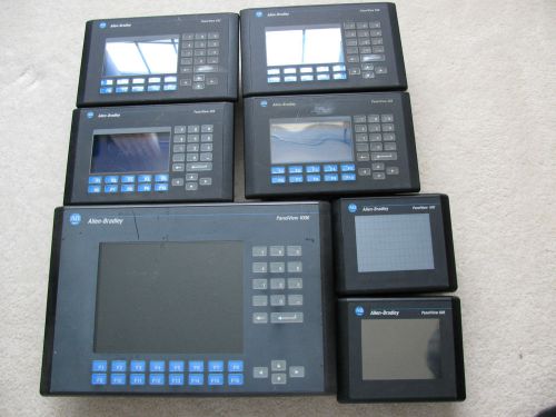 7 pcs of allen bradley panelview 550, 600,1000 for sale