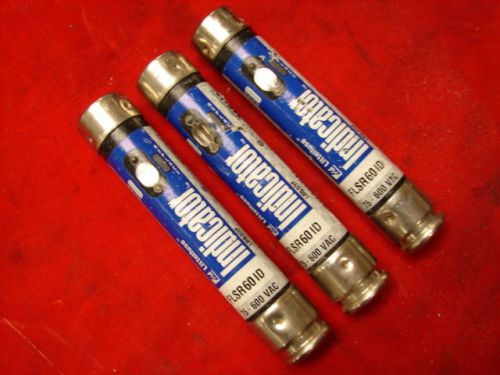 LITTELFUSE FLSR60ID INDICATOR 60A 75-600VAC (LOT OF 3) **XLNT**