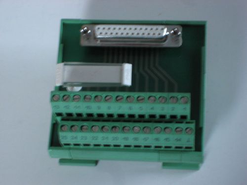 Phoenix 25 Pin Breakout Panel. Din Rail Mount.