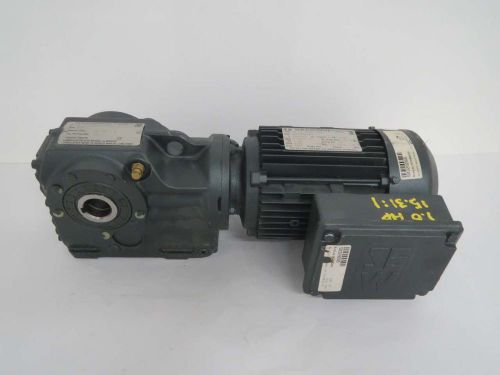 SEW EURODRIVE KA37 1HP 330/575V-AC 1700RPM AC GEAR 15.31:1 111RPM MOTOR B440162