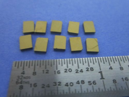 LOT 10 EA PIEZOELECTRIC QUARTZ GOLD PLATED PIEZO SENSOR ULTRASONIC DWR#5