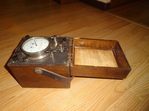 VINTAGE ANTIQUE DUNCAN WATT HOUR METER  VERY COOL CHRISTMAS PRESENT WOOD CASE