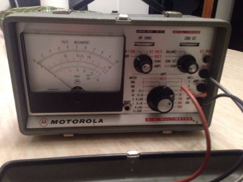 MOTOROLA TRANSISTORIZED DC MULTIMETER MODEL # S1063A