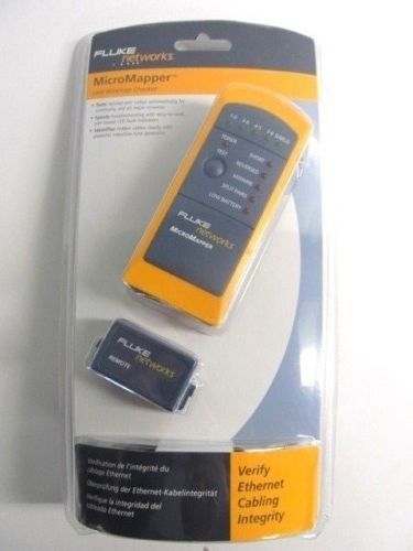 Fluke networks micromapper mt-8200-49a lan wiremap checker wiring tester device for sale