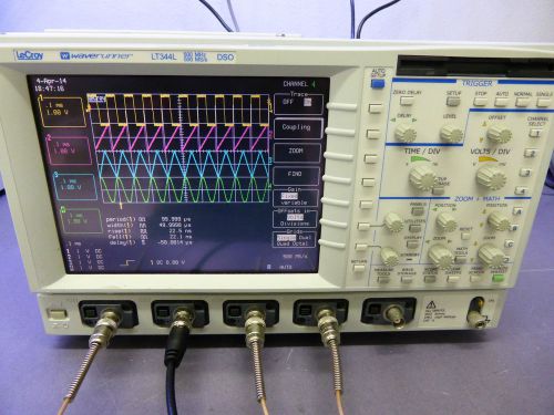 LeCroy WaveRunner LT344L 4Ch Digital Oscilloscope 500 MHz, 500MS/s, TESTED w/OPT