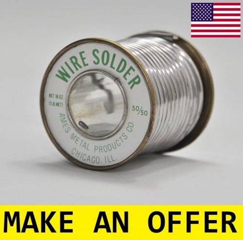 NIB USA WIRE SOLDER ELECTRICAL PLUMBING AMES 1 POUND