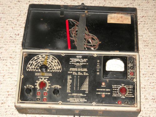 TRIPLETT MODEL 1175-B NATIONAL RADIO ALL WAVE ALL PURPOSE TESTER