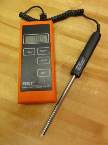 SKF MODEL TMDT1 DIGITAL THERMOMETER INCLUDES PROBE TMDT2-30 AND CASE