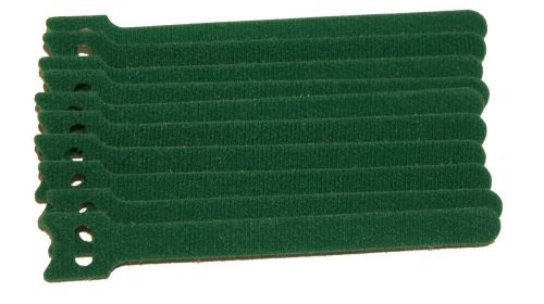 Green 10 pack 6in. reusable velcro cable tie ties for guitar mic speaker cable for sale