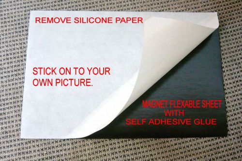9 flexible refrigerator magnet sheet,self adhesive one side silicone paper 4x6&#034; for sale