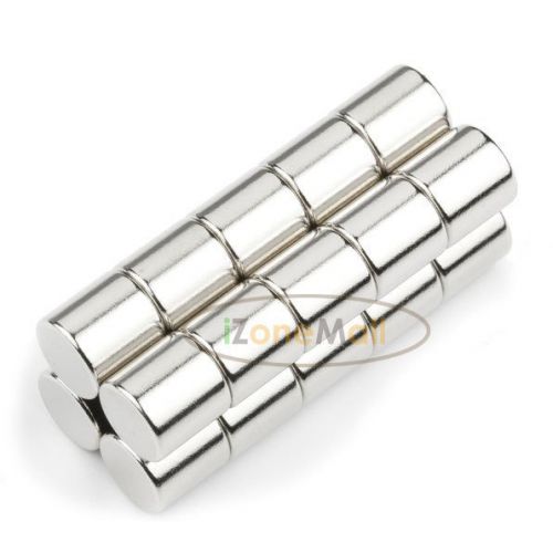 Super strong n40 cylinder rod magnet dia 8 x 8mm set of 10pcs for sale