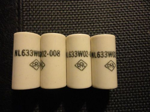 4PCS VINTAGE CRL CERAMIC STANDOFFS 1&#039;&#039;L. 1/2 O.D. 8-32  NL633W02-008