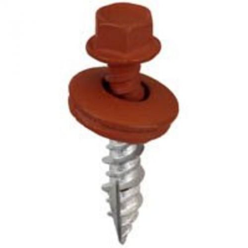 Scr Self-Tapping No 9 1In Hex ACORN INTERNATIONAL Metal Building Screws Red