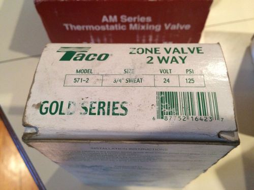 Taco 571-2 Zone Valve - 3/4“ Sweat 2-Way New