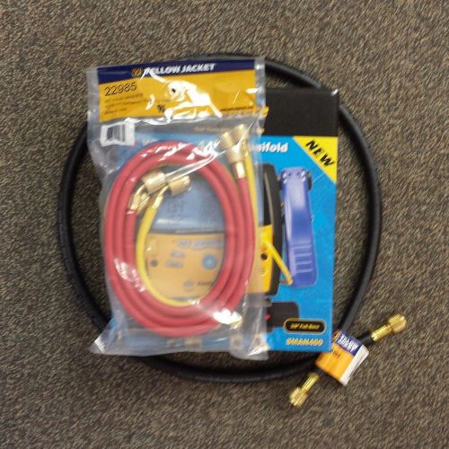 Fieldpiece SMAN460 Manifold, 60&#034; YJ SealRight Hoses, 3/8&#034; Vacuum Hose 60&#034; - NEW!