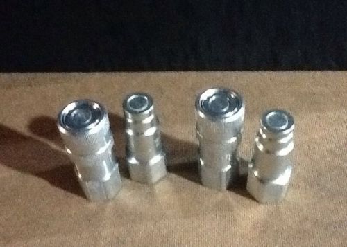 Parker ff-371-8fp no leak hydraulic quick couplers ff-372-8fp male ends - 2 sets for sale