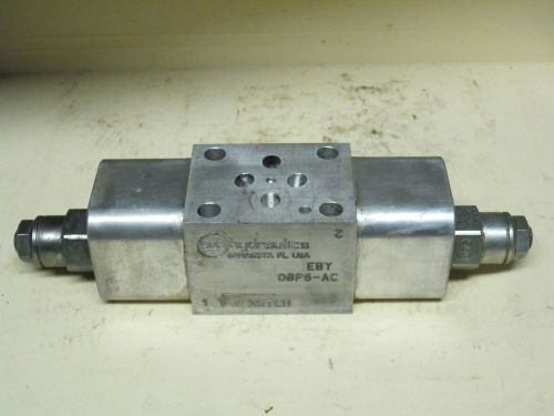 Sun Hydraulics EBY Aluminum Valve Sandwich Body NEW, NO BOX EBY 0BP6-AC