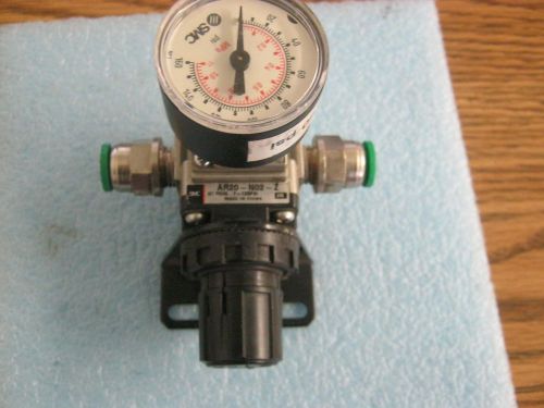 SMC Pneumatics Model: AR20-N02-Z  Pneumatic Air Regulator with Gauge  &lt;