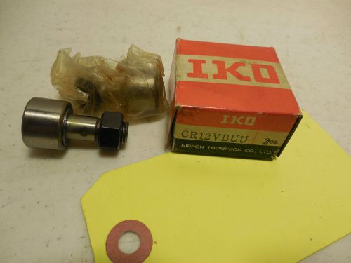 IKO CR12VBUU 2PCS CAM FOLLOWER BEARING CF1753 3/8-24 THREAD 3/4&#034; HEAD. GF6