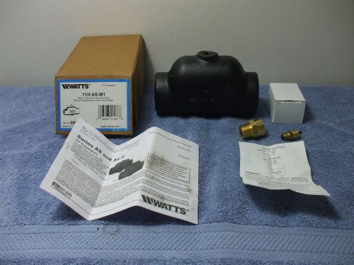 WATTS CAST IRON 1 1/4 AS-M1 AIR SEPARATOR + SCV CHECK VALVE VALVES LOOK READ