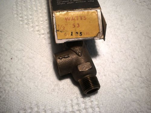 Watts Series 53  Pressure Relief Valve 1/2 Inch