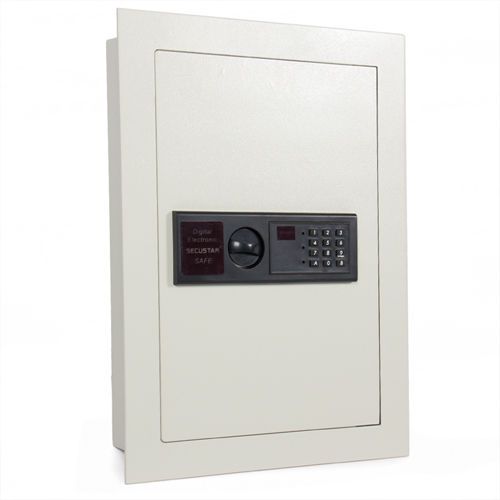 0.8CF Digital Flat Recessed Wall Safe Home Security Lock Gun Cash Box Electronic