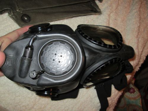 Vintage Vietnam War  Gas Mask w/ Canvas Bag SIZE MED. MADE IN U.S.