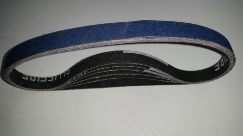 6 Norton 1/2&#034; X 18&#034; 120-Grit, R823P Blue Fire Belts, Qty 6