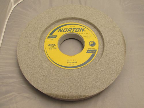 NORTON 12 X 2 X 3 RECESSED BOTH SIDES GRINDING WHEEL