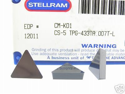 100 NEW STELLRAM TPG 433T CS5 CERAMIC INSERTS N257S