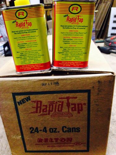 1 CASE OF 24PCS- Relton Rapid Tap Heavy Duty Cutting Fluid NEW 4 oz VINTAGE NEW