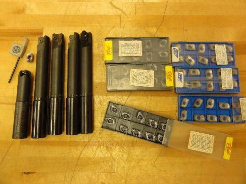 (4) otm em-0750-sp mb removable insert tool holders, carbide inserts, ingersoll for sale