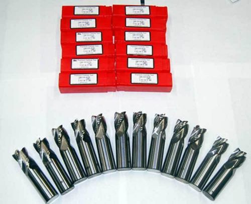 12 pcs. xln usa 1&#034; 4flt se carbide square end mills for sale