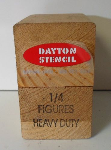 DAYTON STENCIL 1/4&#034; HEAVY DUTY FIGURES