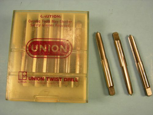 Qty 3 New Union 5/16-18 NC Taps HSS GH3 4Flute Taper Machinist Toolmaker