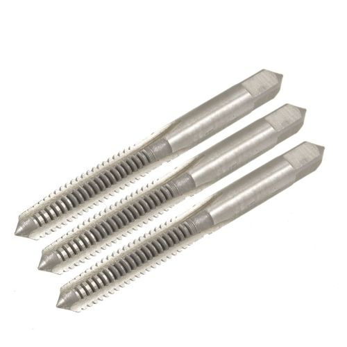 3 Pcs 6.4mm Flute Diameter 1.5mm Pitch Taper and Plug Metric Tap