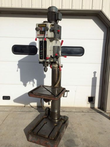 Ibarmia 40-CA Heavy Duty 15&#034; Geared Head Drill Press Power Down Feed 8&#034; Travel