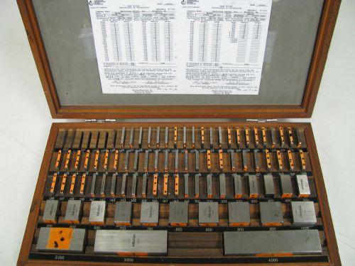 Mitutoyo #516-402 grade 2, 83 piece, steel, square gage block set - ev19 for sale