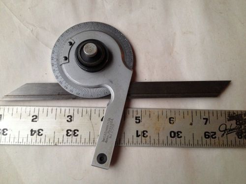 STARRETT #C359 MACHINIST LATHE UNIVERSAL BEVEL PROTRACTOR 2 PIECES!!