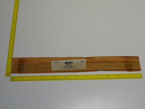 VTG Lufkin No.60M NOS 300mm Metric Steel Rule Ruler Machinist Cabinetmaker Tool