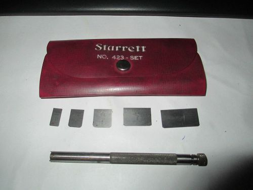 Starrett small rule NO. 423 Machinist set