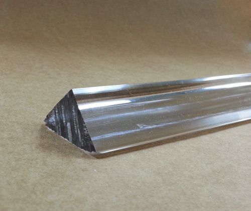 Extruded Acrylic Isosceles Triangle Rod 1&#034; x 1&#034; x 1.414&#034; 6ft Long Clear(Nominal)