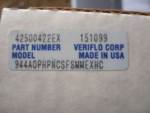 Qty Available New Veriflo 944A0PHPNCSFSMMEXHC 151099 42500422EX Valve SEALED