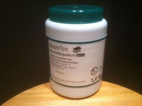 BrazeTec Flux Paste Type FH12 SS and Carbides Umicore 1.0 KG NEW