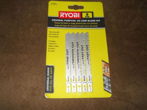 Ryobi 5 pc General Purpose Jig Saw Blade Kit  A14WK05  /  See My Description