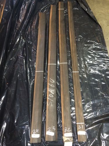 Wood Veneer True Macassar Ebony  96pcs total Sequenced &#034;ENDANGERED&#034; 8