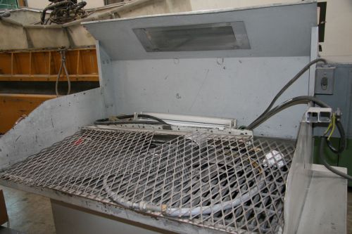 Used- Media Blast &amp; Abrasive Down Draft Table Model: 428-2  (2 H.P. Upgrade)