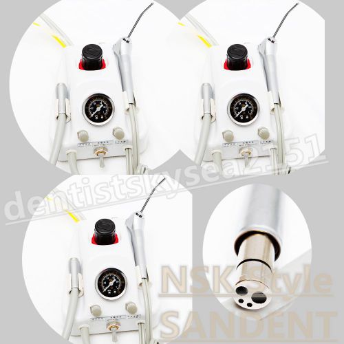 3X Dental Portable Turbine Unit work with Air Compressor 4 HOLE Handpiece Tubes